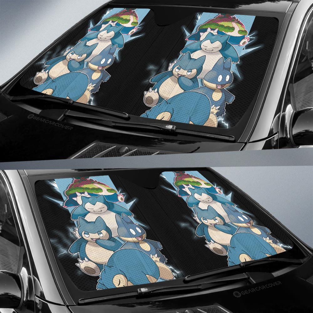 Snorlax Car Sunshade Custom Car Accessories For Fans - Gearcarcover - 2