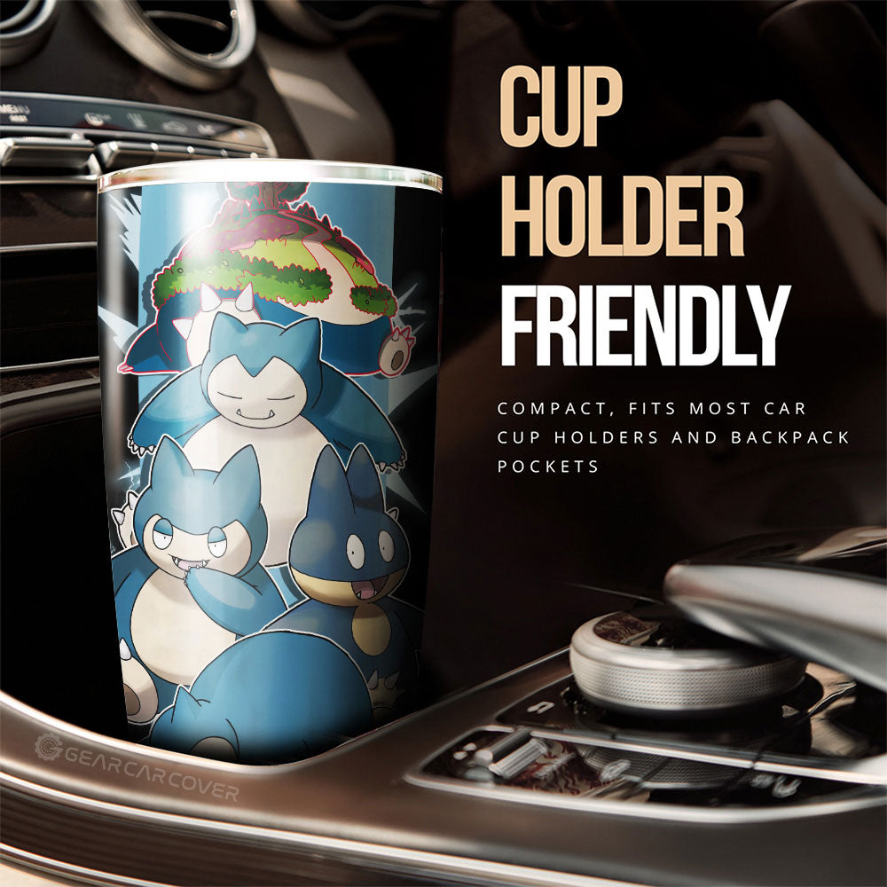 Snorlax Tumbler Cup Custom Car Accessories For Fans - Gearcarcover - 3