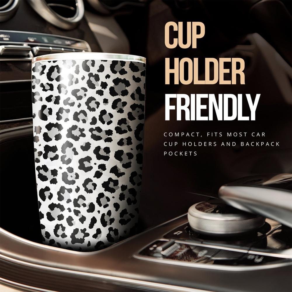 Snow Leopard Skin Tumbler Cup Custom Skin Printed - Gearcarcover - 2