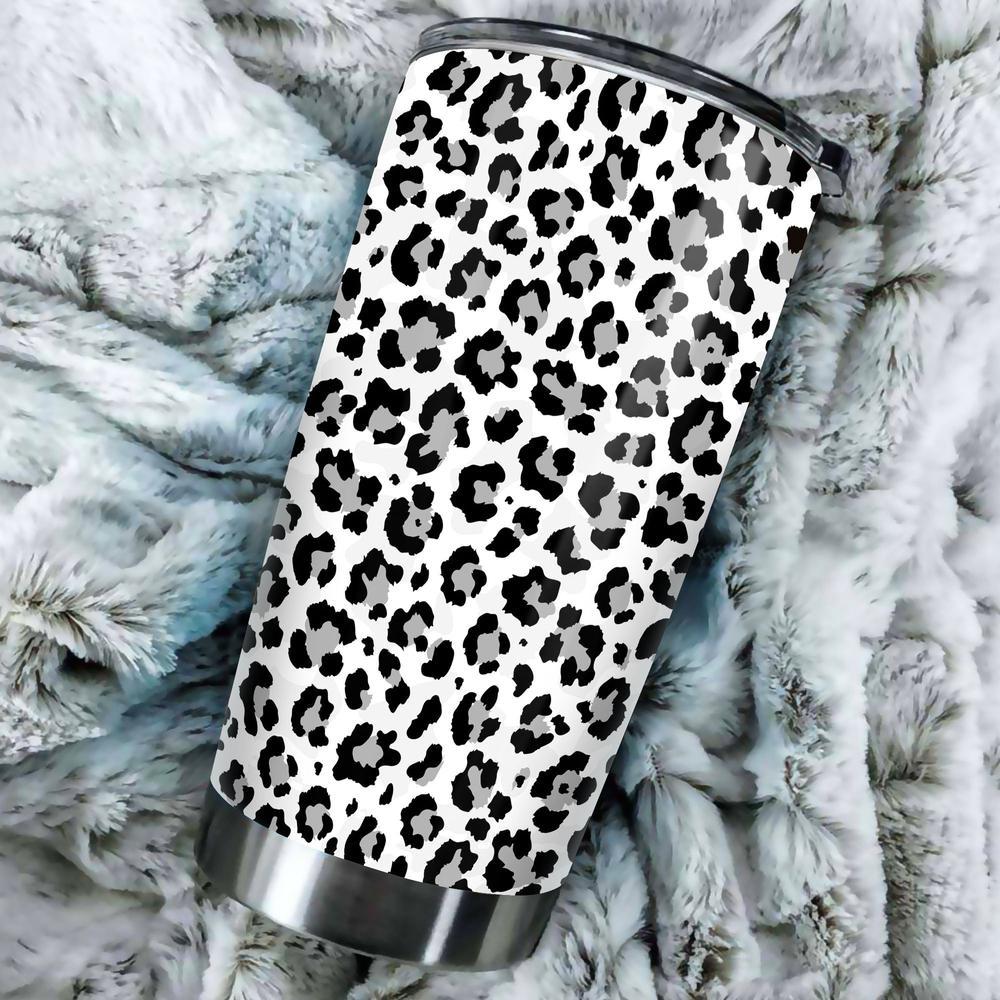Snow Leopard Skin Tumbler Cup Custom Skin Printed - Gearcarcover - 3