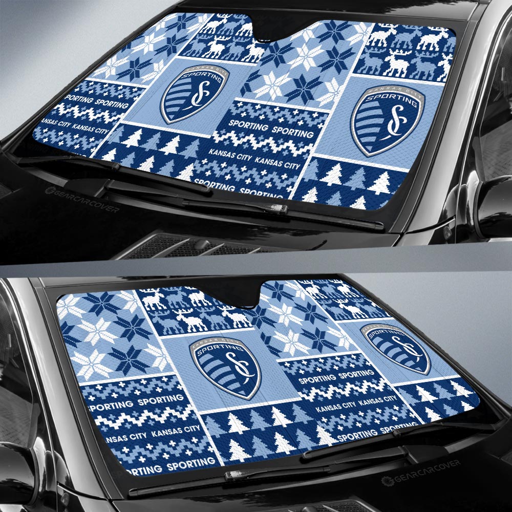 Sporting Kansas City Car Sunshade Custom Ugly Style Car Accessories - Gearcarcover - 2