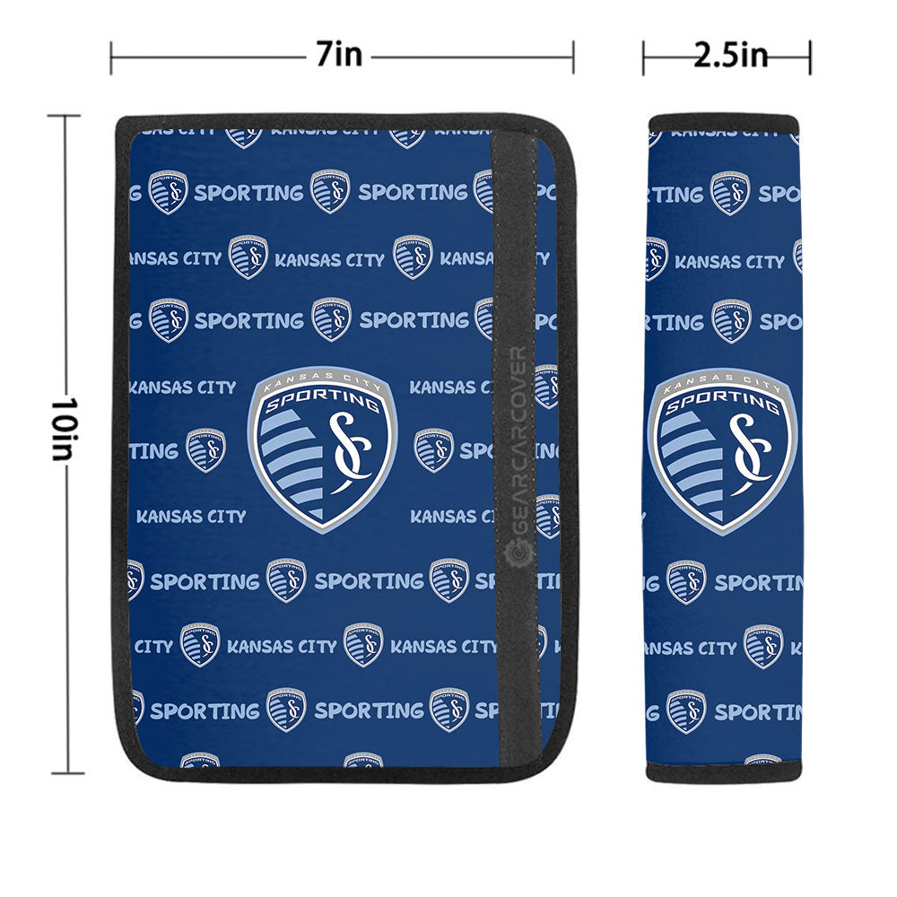 Sporting Kansas City Seat Belt Covers Sporty Team Collection - Gearcarcover - 1
