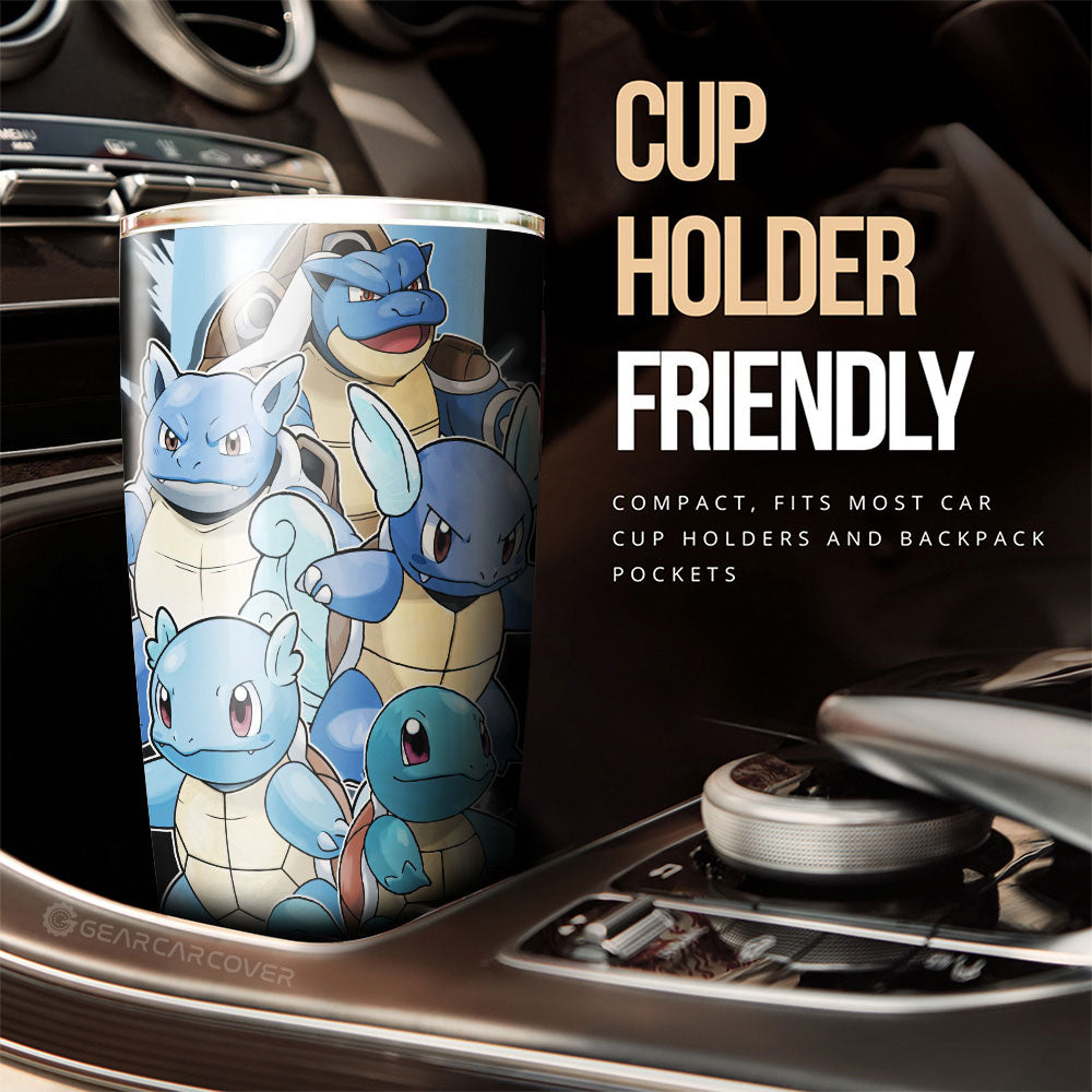 Squirtle Tumbler Cup Custom Car Accessories For Fans - Gearcarcover - 3