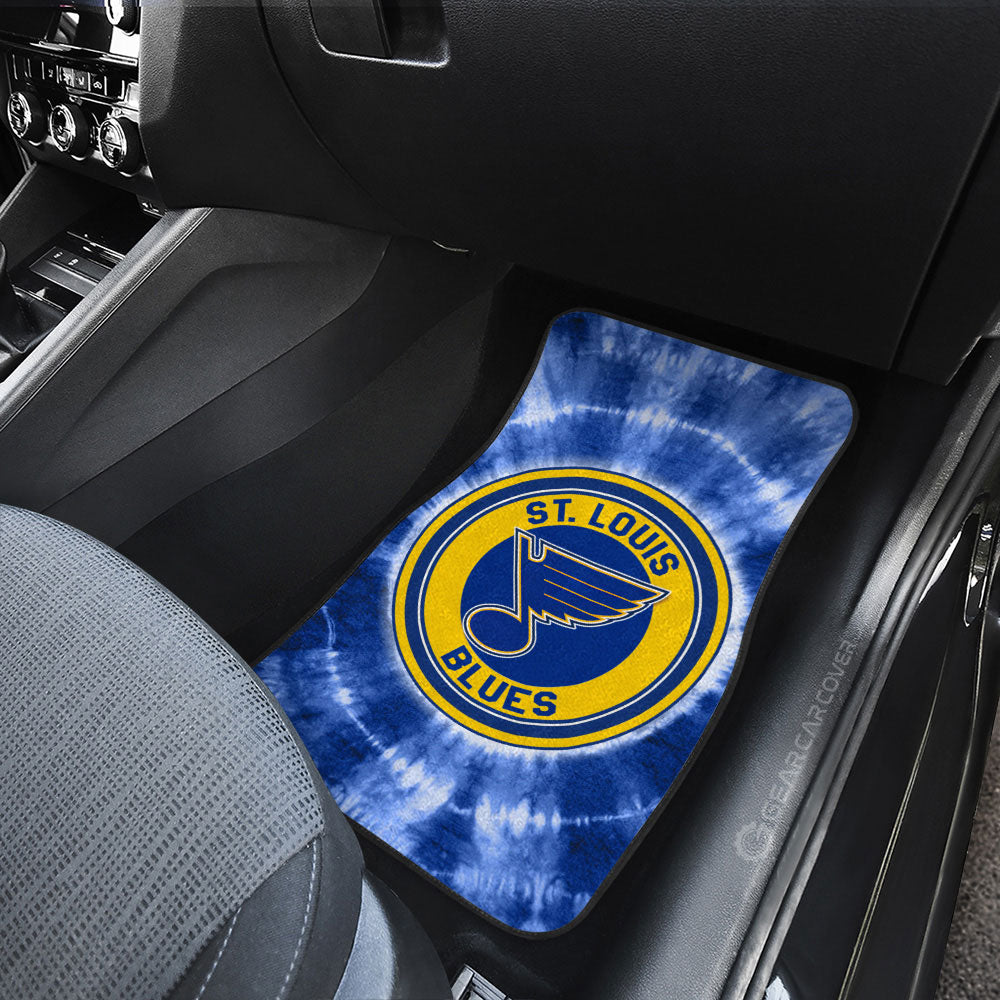St Louis Blues Car Floor Mats Custom Tie Dye Car Accessories - Gearcarcover - 3