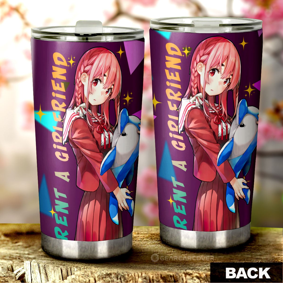 Sumi Sakurasawa Tumbler Cup Custom Rent A Girlfriend Car Accessories - Gearcarcover - 3