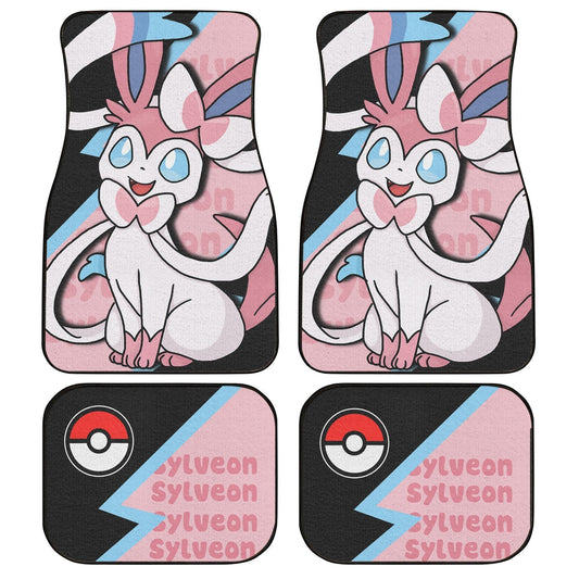 Sylveon Car Floor Mats Custom Anime Car Interior Accessories - Gearcarcover - 1