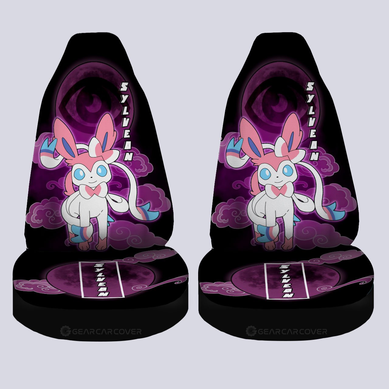 Sylveon Car Seat Covers Custom Anime Car Accessories For Anime Fans - Gearcarcover - 4