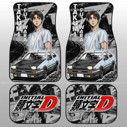 Takumi Fujiwara Car Floor Mats Custom Car Accessories - Gearcarcover - 2