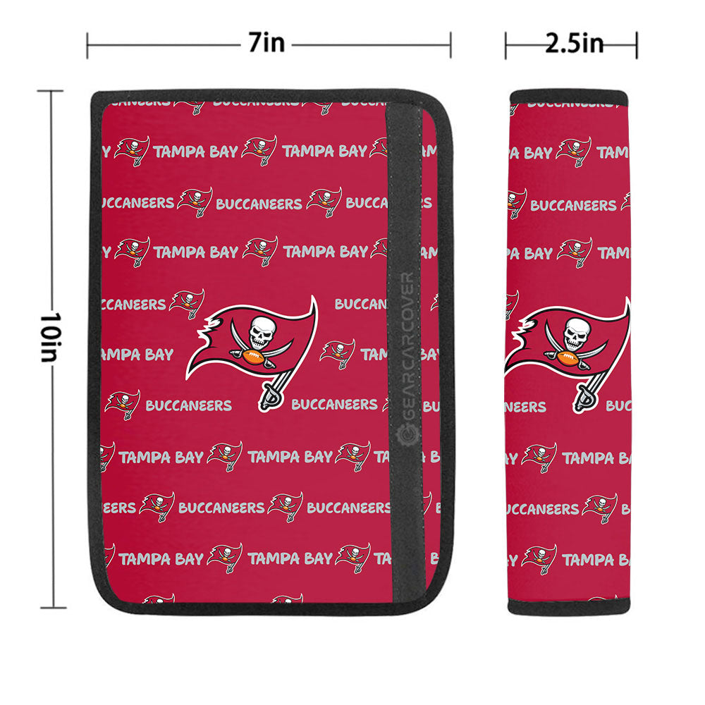 Tampa Bay Buccaneers Seat Belt Covers Sporty Team Collection - Gearcarcover - 1