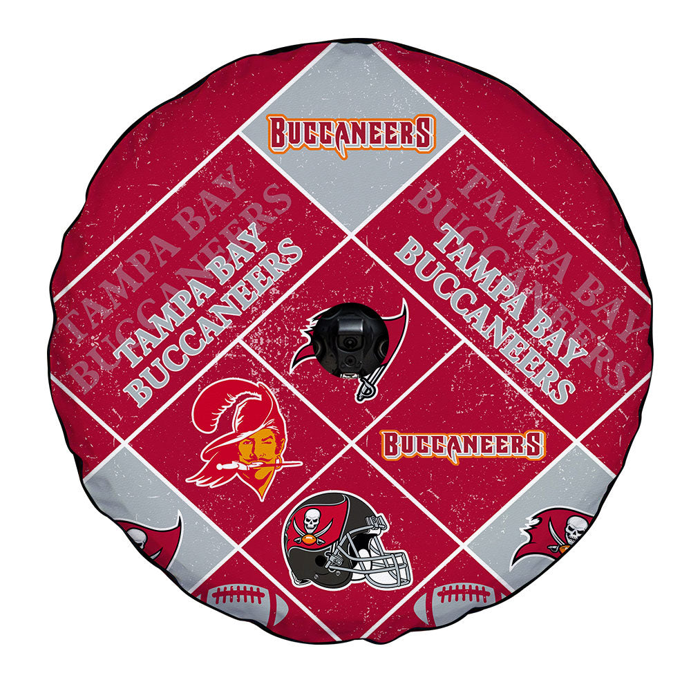 Tampa Bay Buccaneers Spare Tire Covers Camera Hole Sporty Team Collection - Gearcarcover - 4