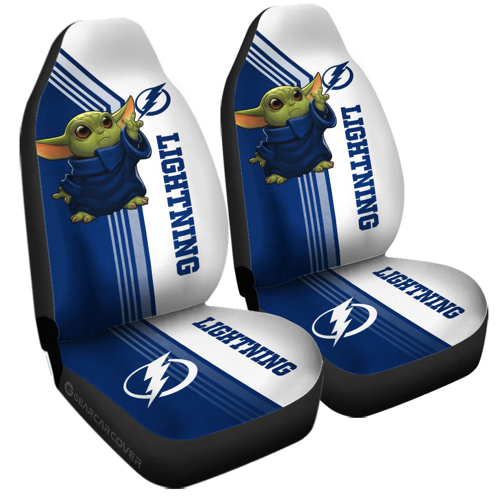 Tampa Bay Lightning Car Seat Covers Baby Yoda Car Accessories - Gearcarcover - 3