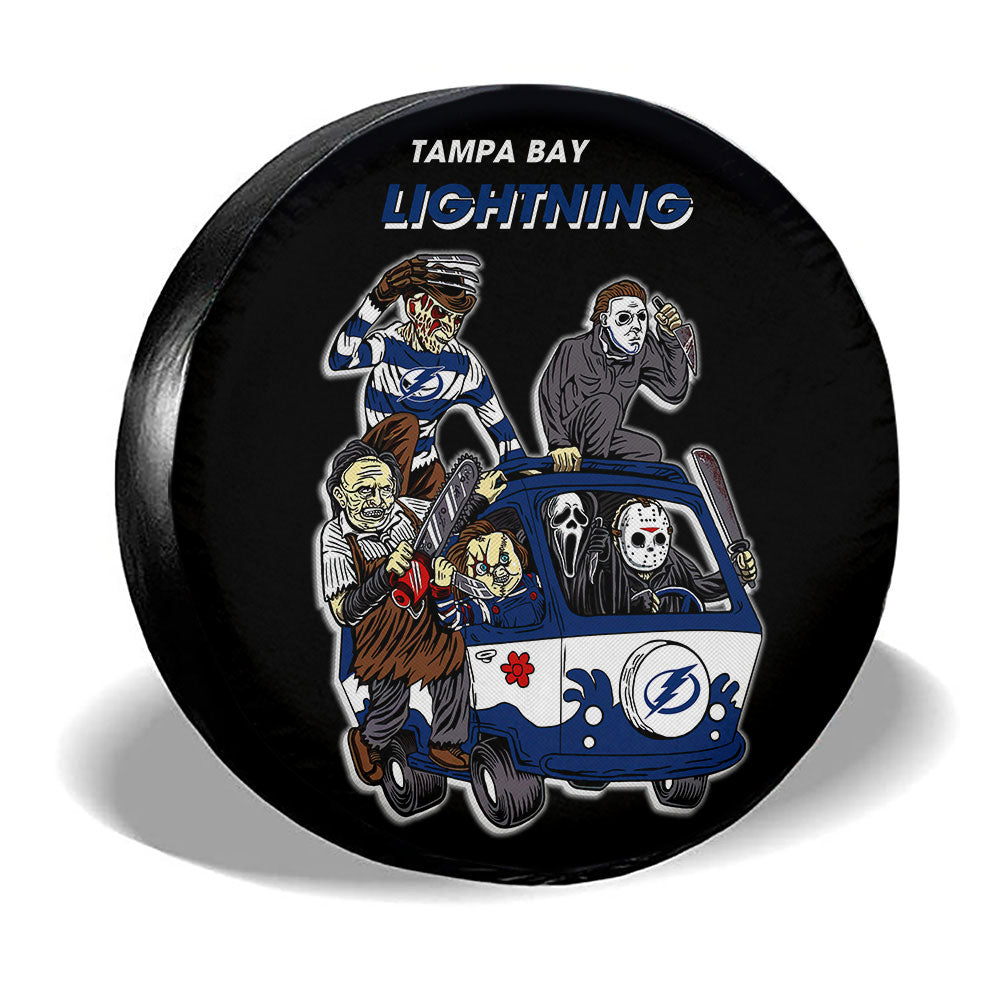 Tampa Bay Lightning Spare Tire Covers Horror Characters Car Accessories - Gearcarcover - 3