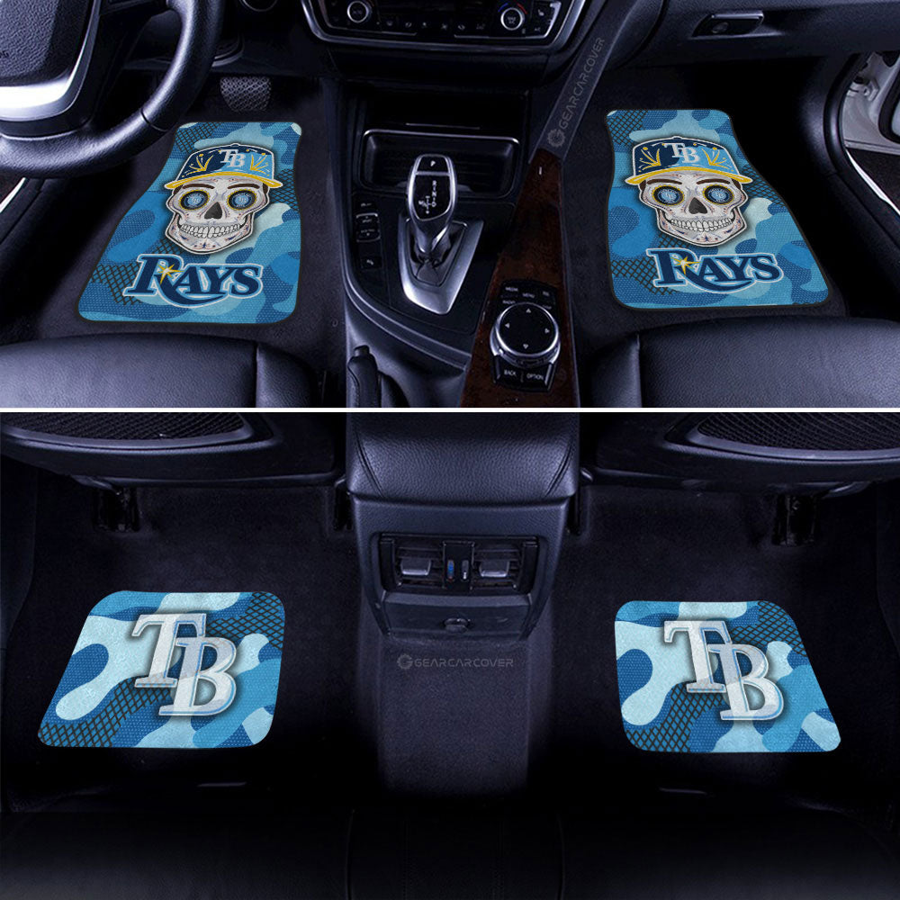 Tampa Bay Rays Car Floor Mats Skull Theme Collection - Gearcarcover - 2