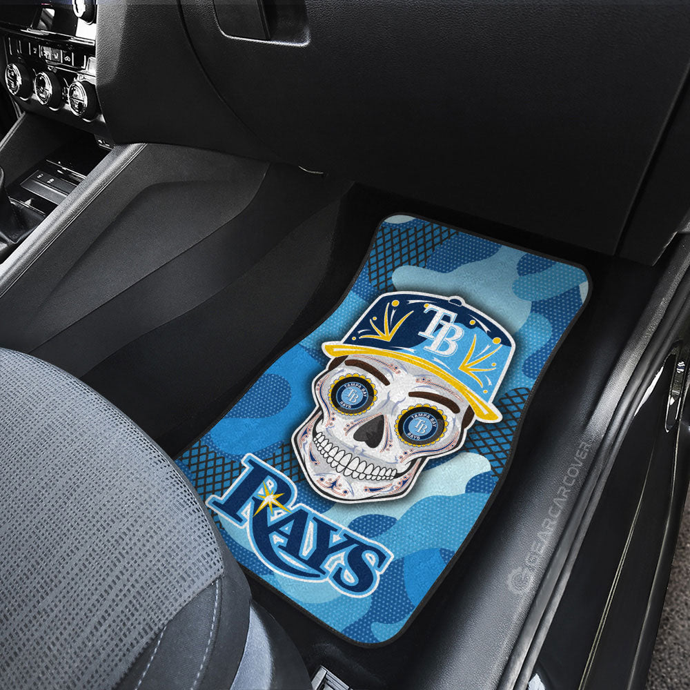 Tampa Bay Rays Car Floor Mats Skull Theme Collection - Gearcarcover - 3