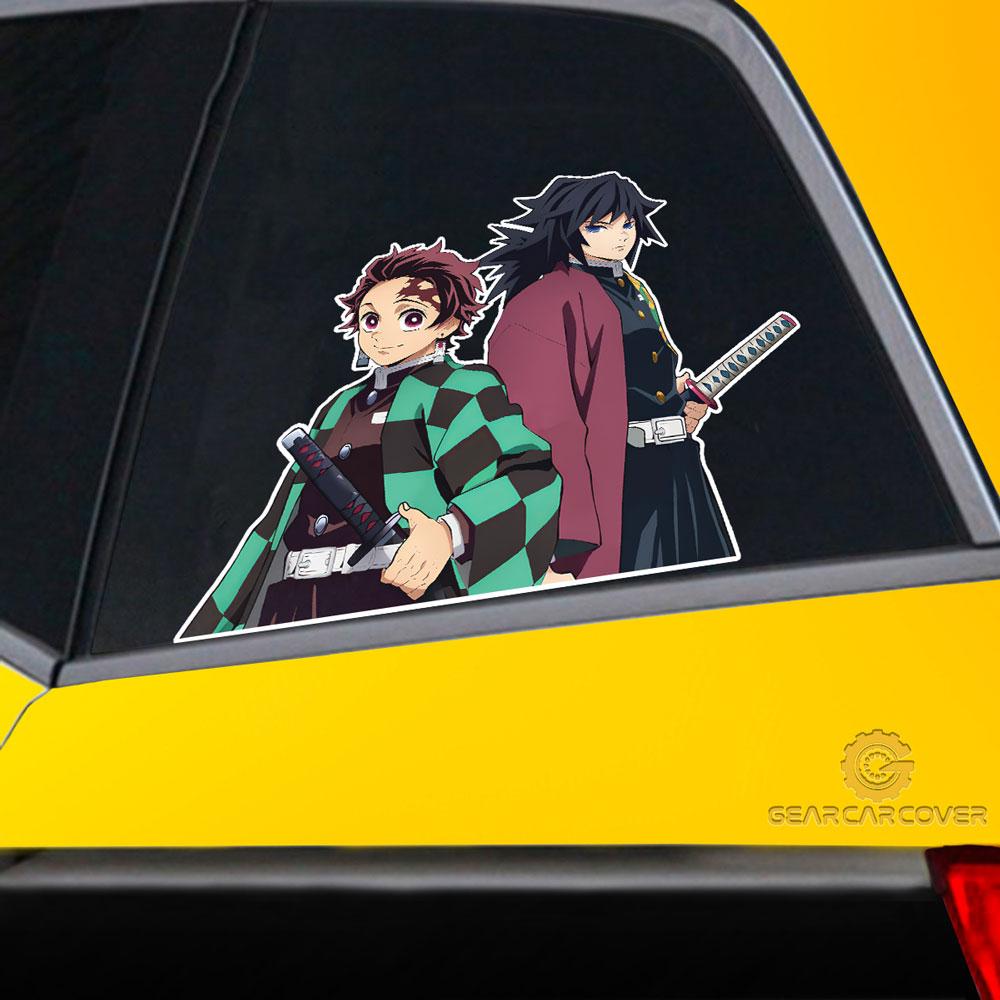 Tanjiro And Giyuu Car Sticker Custom Car Accessories - Gearcarcover - 2