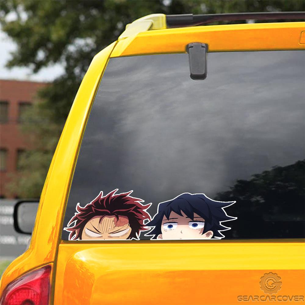Tanjiro And Giyuu Car Sticker Custom Car Accessories - Gearcarcover - 3