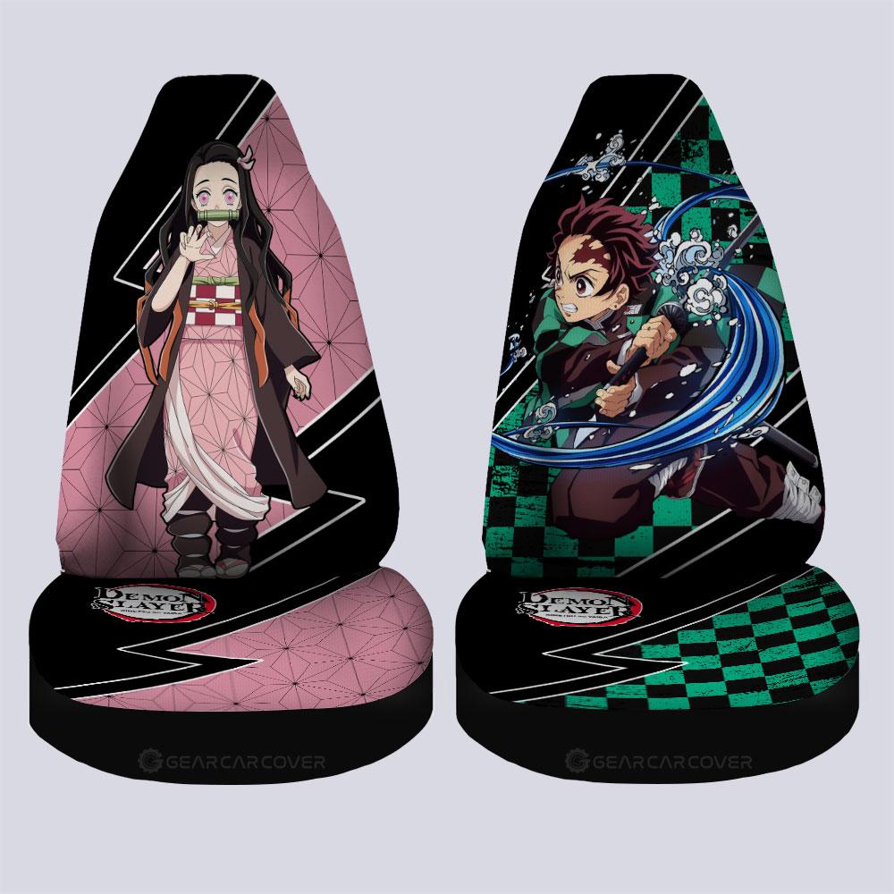 Tanjiro And Nezuko Car Seat Covers Custom Car Accessories - Gearcarcover - 4