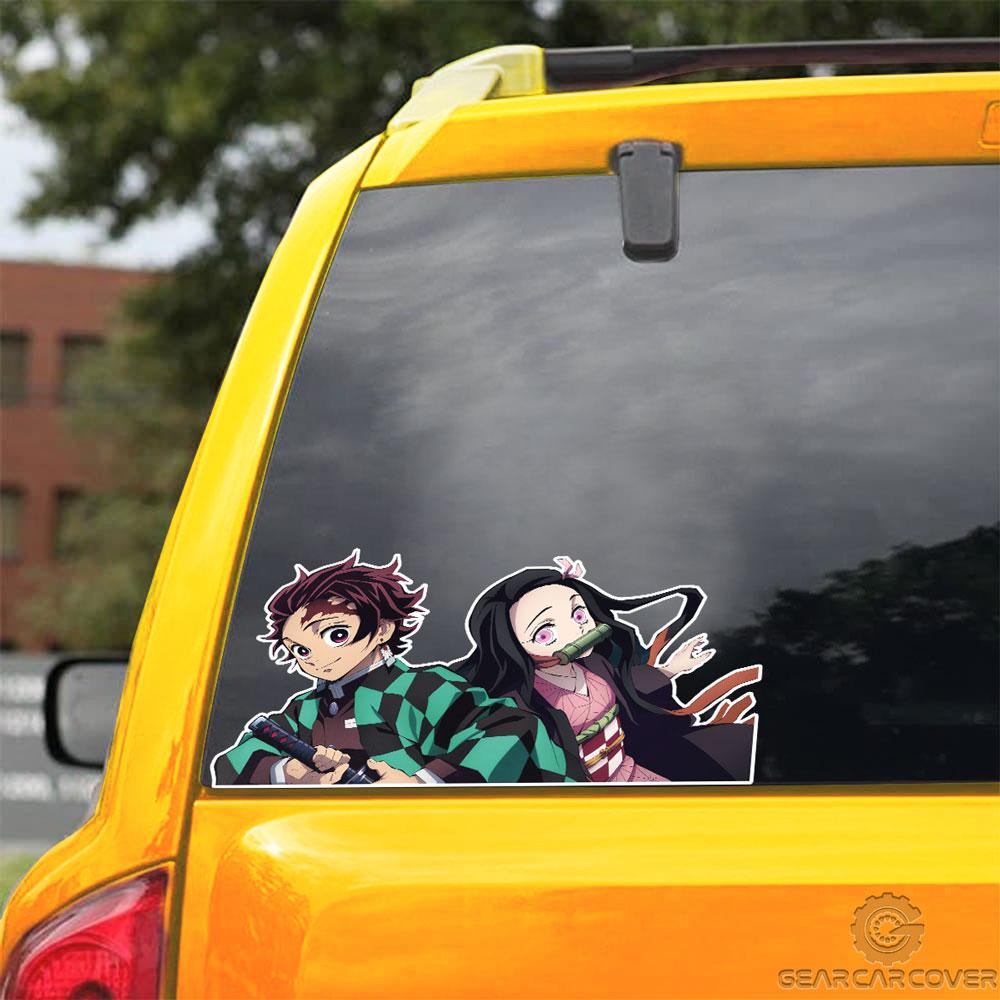 Tanjiro And Nezuko Car Sticker Custom Car Accessories - Gearcarcover - 3