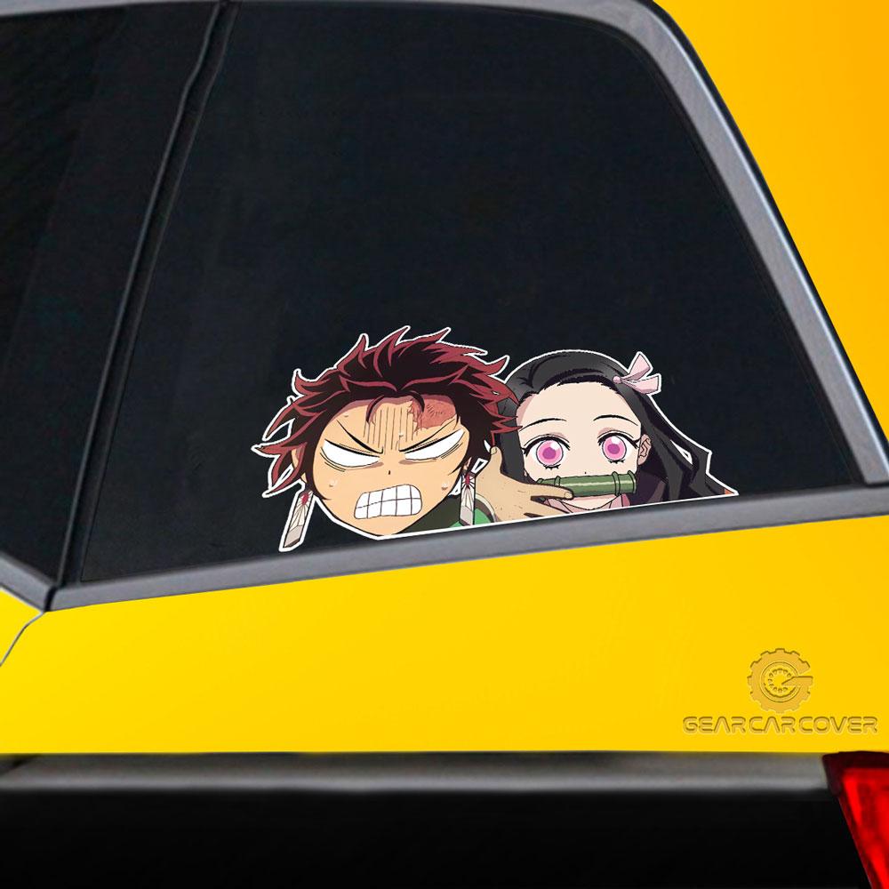 Tanjiro And Nezuko Car Sticker Funny Custom Car Decor - Gearcarcover - 2