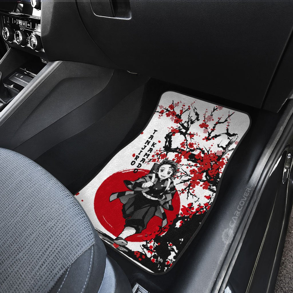 Tanjiro Car Floor Mats Custom Japan Style Car Accessories - Gearcarcover - 4