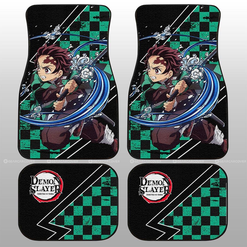 Tanjiro Water Car Floor Mats Custom Breathing Skill Car Accessories - Gearcarcover - 2