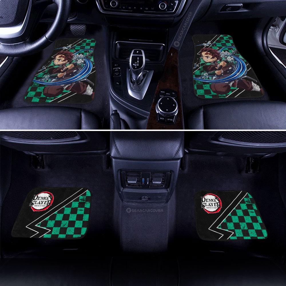 Tanjiro Water Car Floor Mats Custom Breathing Skill Car Accessories - Gearcarcover - 3