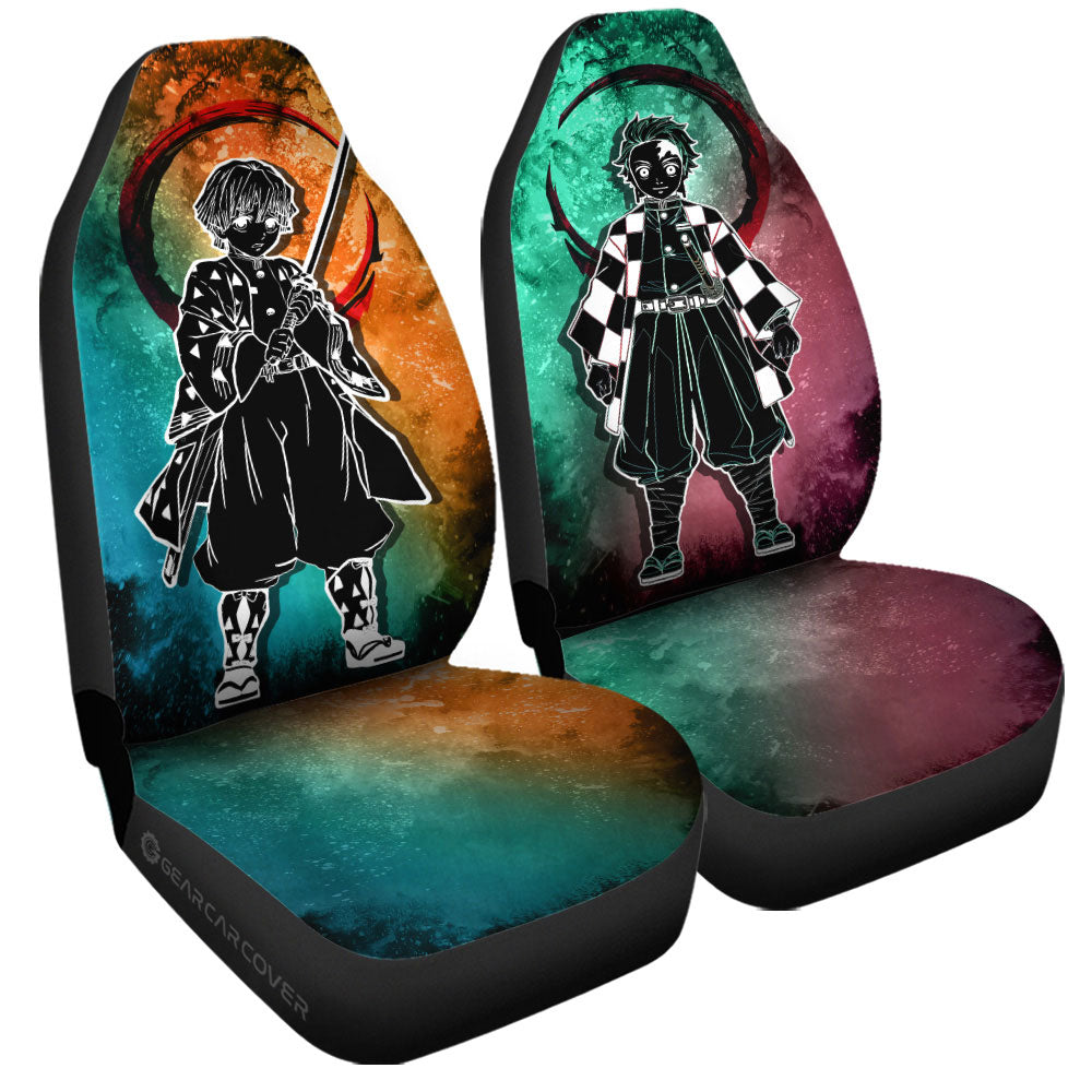 Tanjiro Zenitsu Car Seat Covers Custom Car Accessories - Gearcarcover - 3