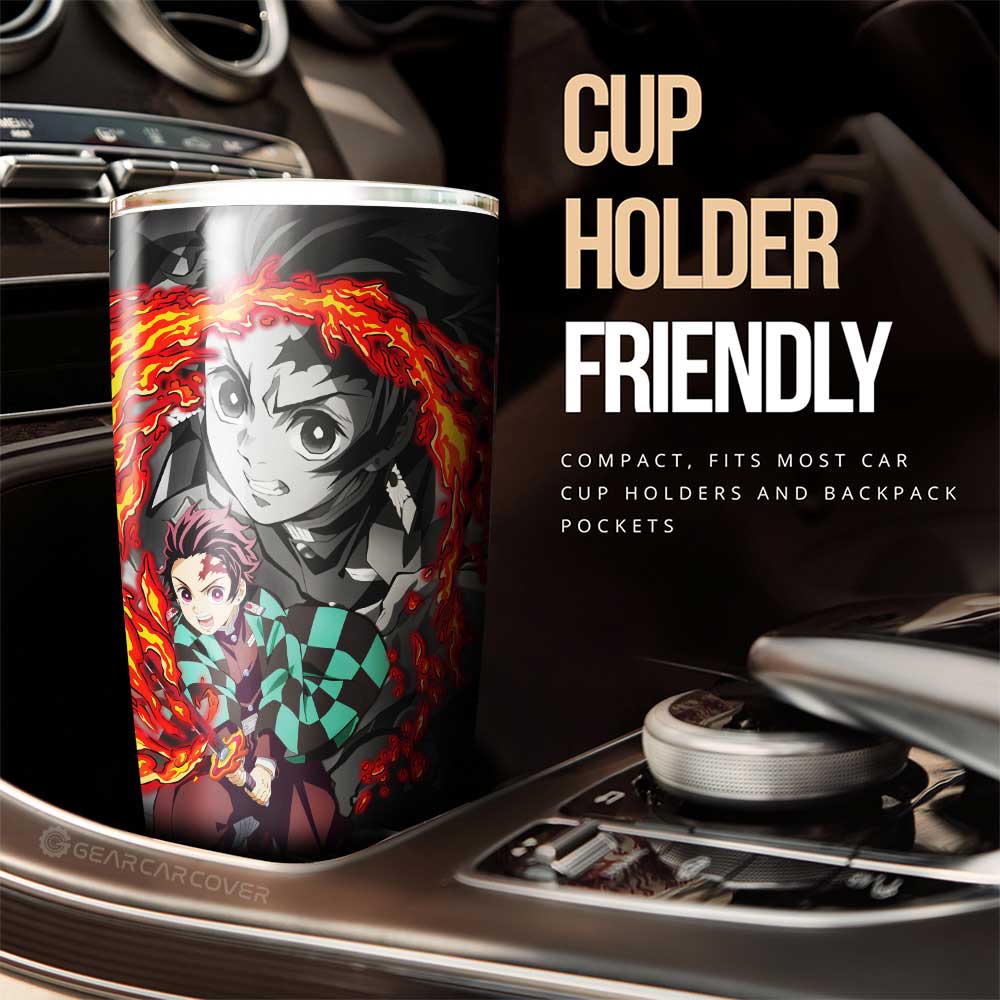 Tanjirou Kamado Tumbler Cup Custom Car Accessories - Gearcarcover - 3