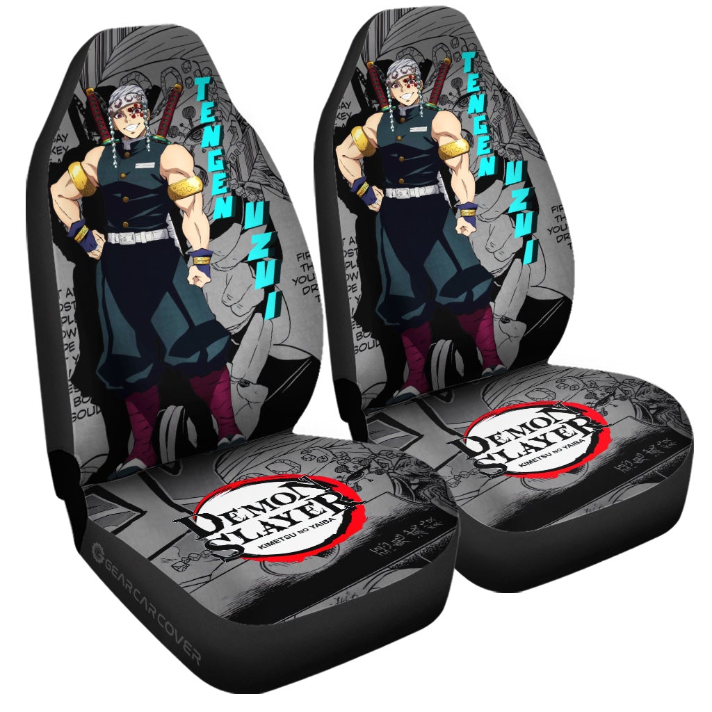 Tengen Uzui Car Seat Covers Custom Mix Mangas - Gearcarcover - 3
