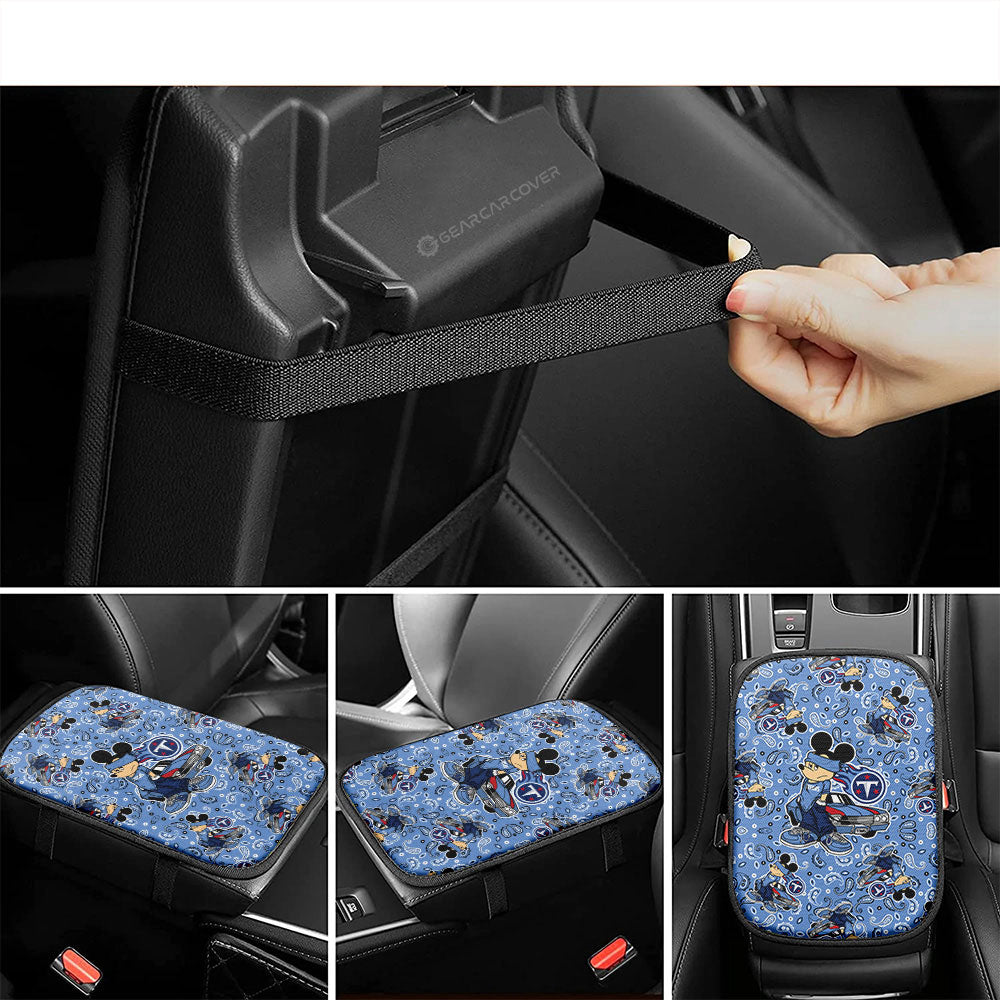Tennessee Titans Car Center Console Cover Cartoon Theme Collection - Gearcarcover - 4
