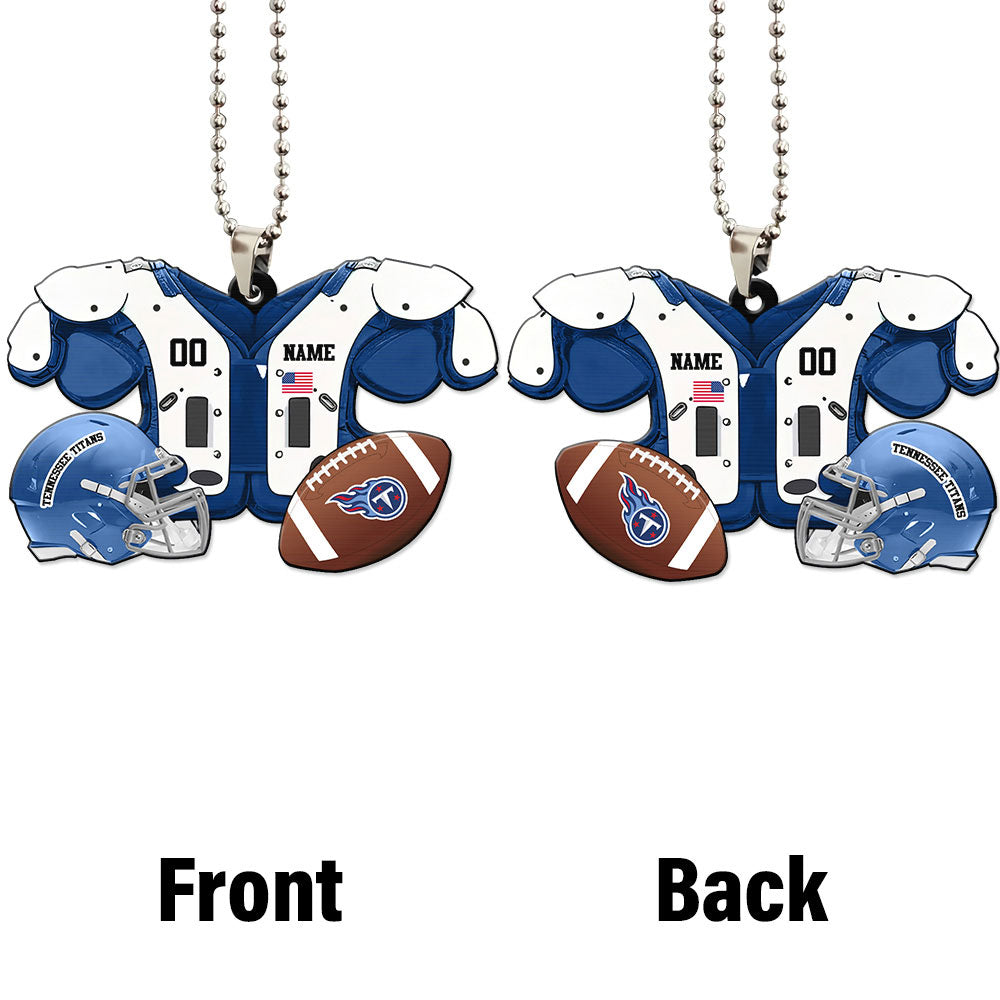 Tennessee Titans Ornament Personalized Uniforms Collection - Gearcarcover - 4