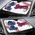 Texas Rangers Car Sunshade Stitch Theme Collection - Gearcarcover - 2