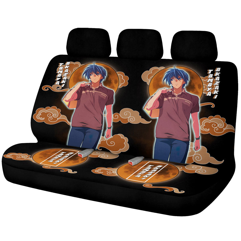 Tomoya Okazaki Car Back Seat Covers Custom Car Accessories - Gearcarcover - 1
