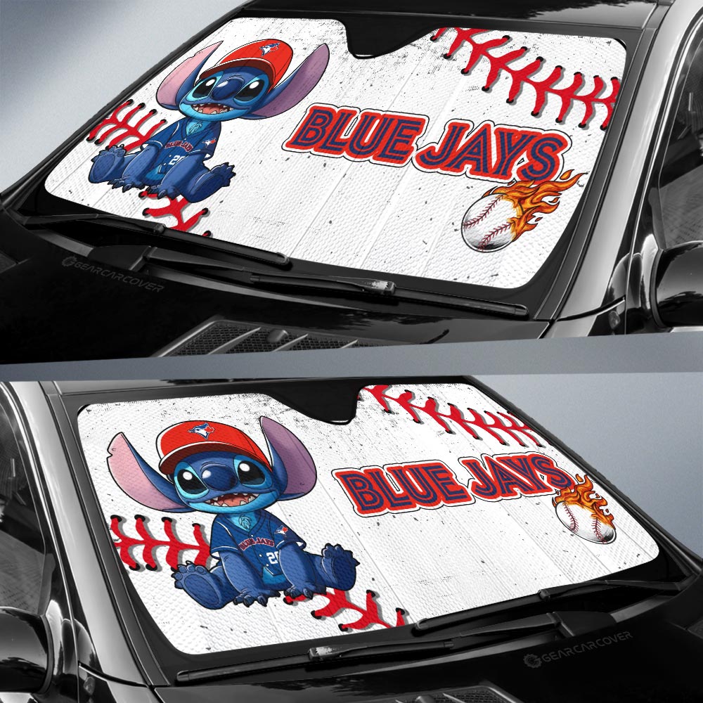 Toronto Blue Jays Car Sunshade Stitch Theme Collection - Gearcarcover - 2