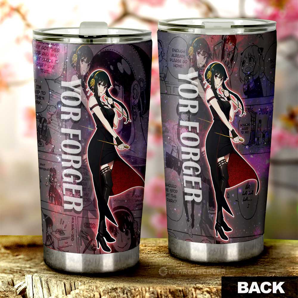 Tumbler Cup Custom Yor Forger Galaxy Style Car Accessories - Gearcarcover - 3