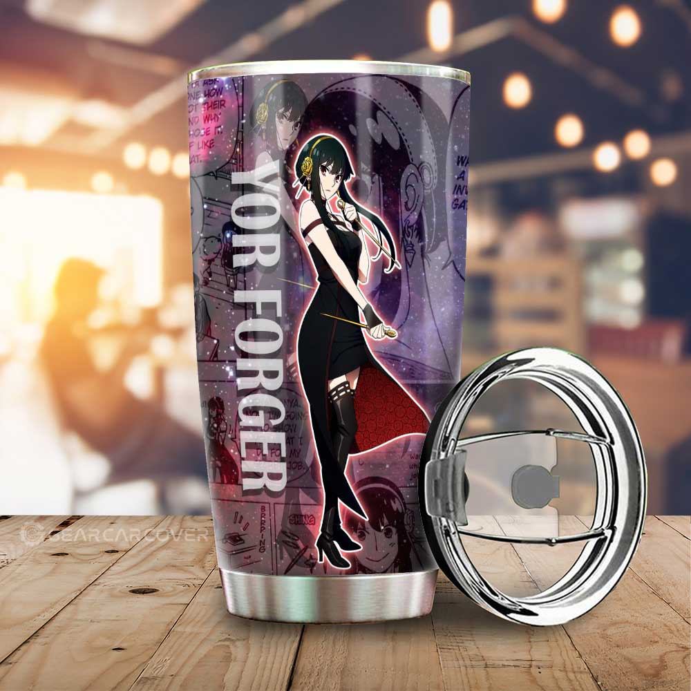 Tumbler Cup Custom Yor Forger Galaxy Style Car Accessories - Gearcarcover - 1