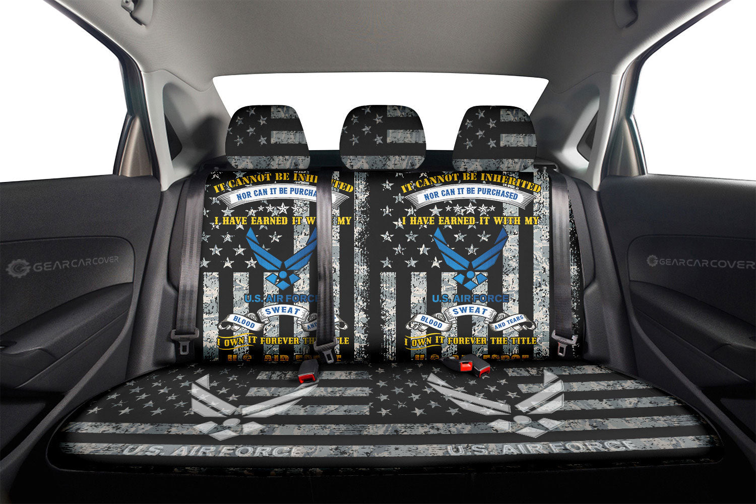US Air Force Car Back Seat Covers Custom Car Accessories - Gearcarcover - 2