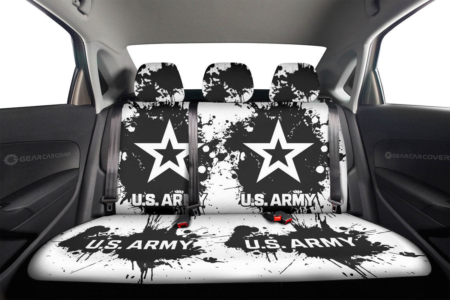 US Army Car Back Seat Covers Custom Car Accessories - Gearcarcover - 2