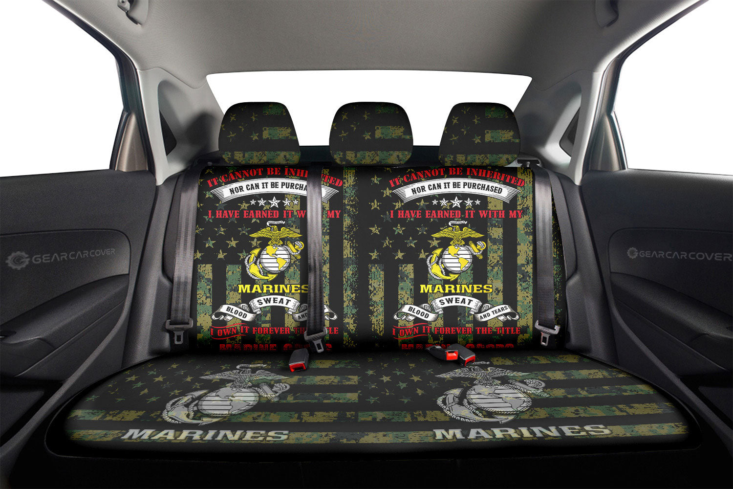 US Marine Corps Car Back Seat Covers Custom Car Accessories - Gearcarcover - 2