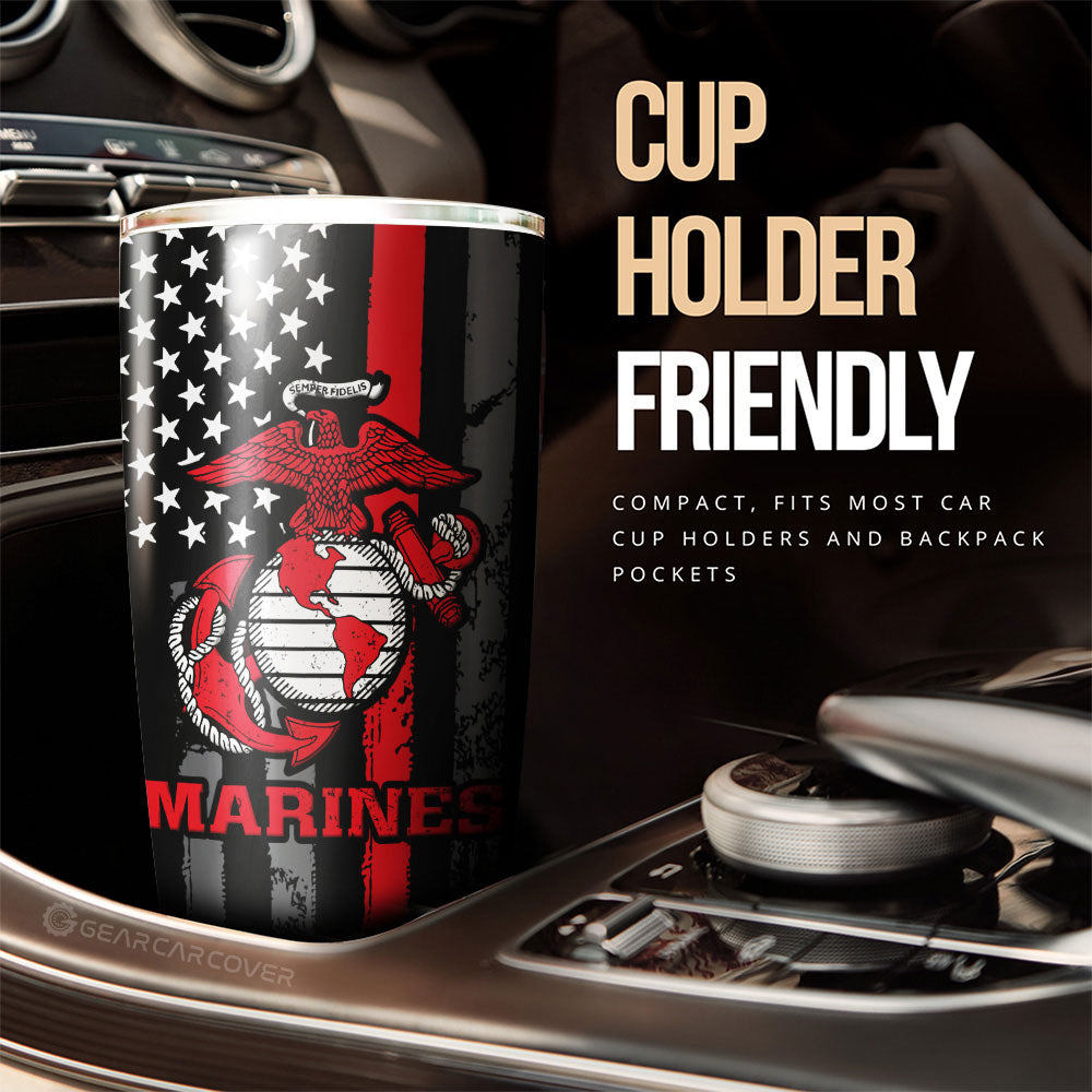 US Marine Corps Tumbler Cup Custom Car Accessories - Gearcarcover - 3
