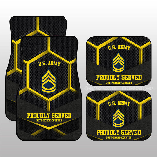 U.S Army Veterans Car Floor Mats Custom US Military Car Accessories - Gearcarcover - 1