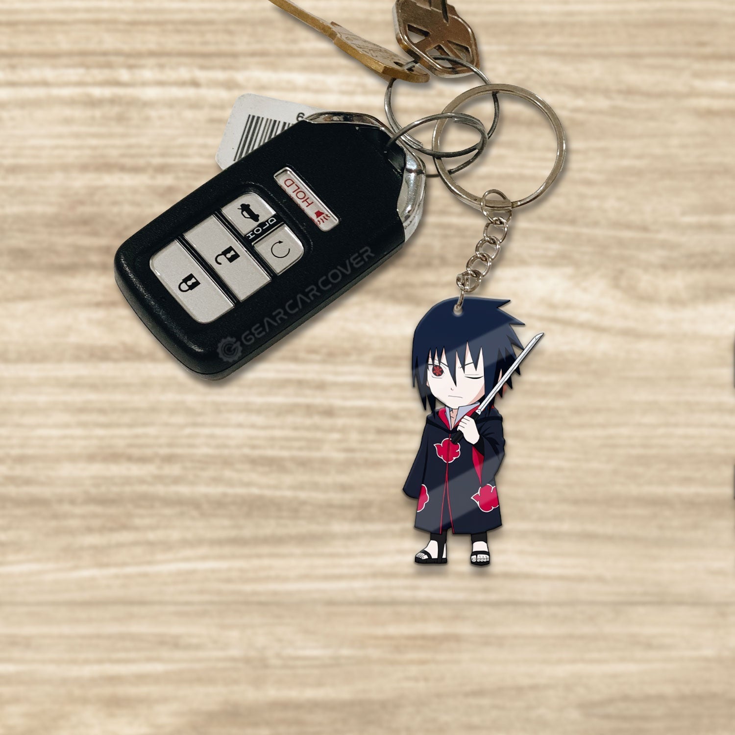 Uchiha Sasuke Keychains Custom Anime Car Accessories