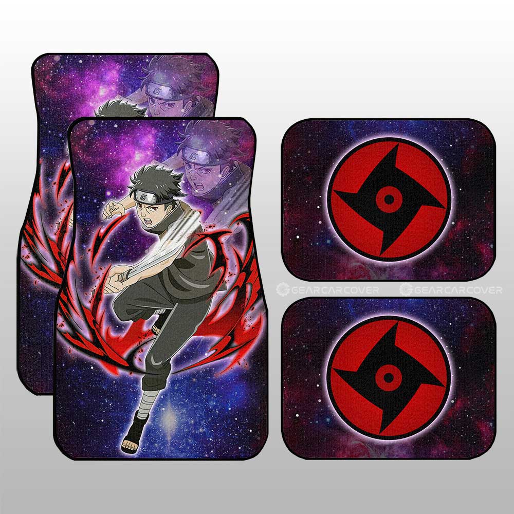 Uchiha Shisui Car Floor Mats Custom Anime Galaxy Style Car Accessories For Fans - Gearcarcover - 1