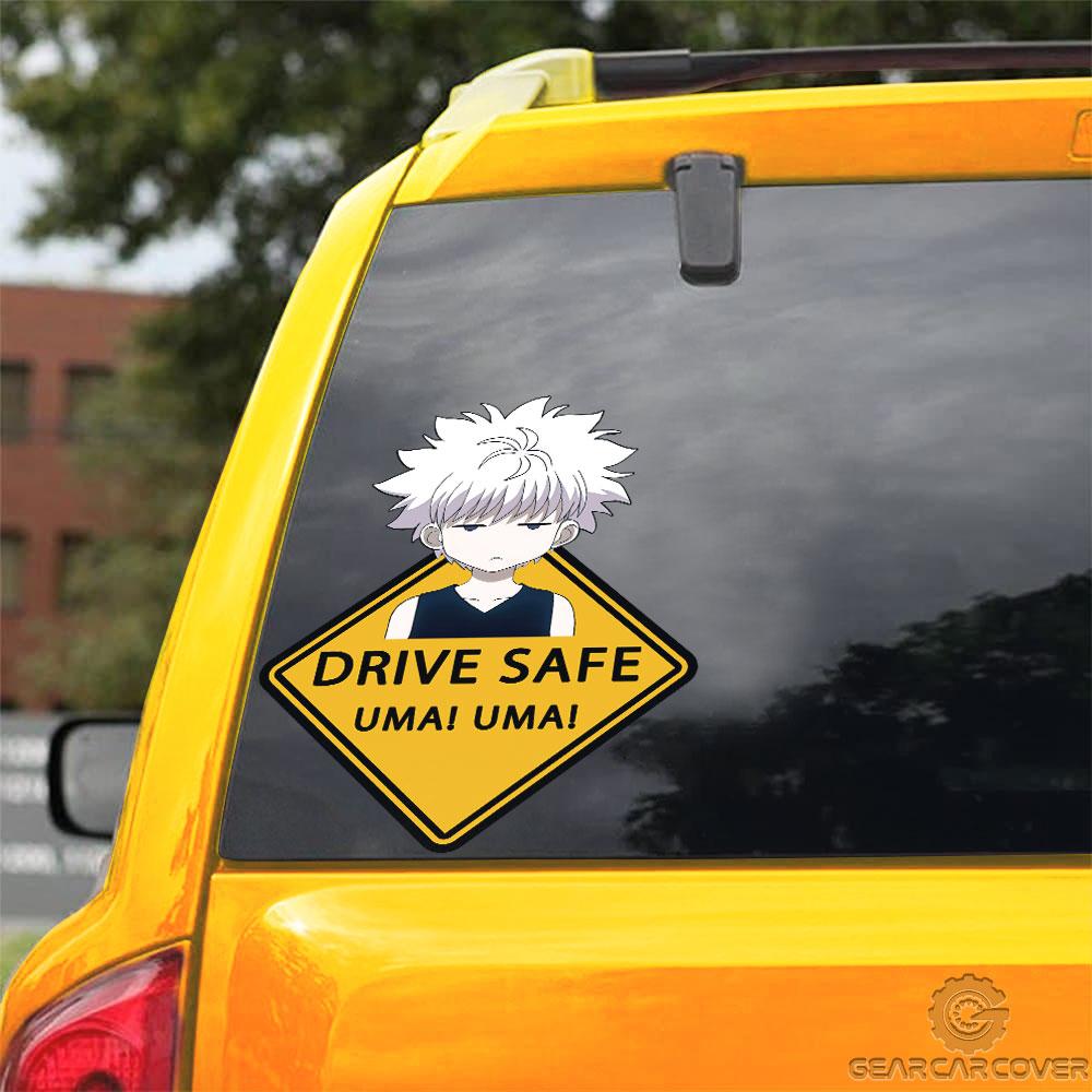 Uma Uma Killua Zoldyck Warning Car Sticker Custom Car Accessories - Gearcarcover - 3