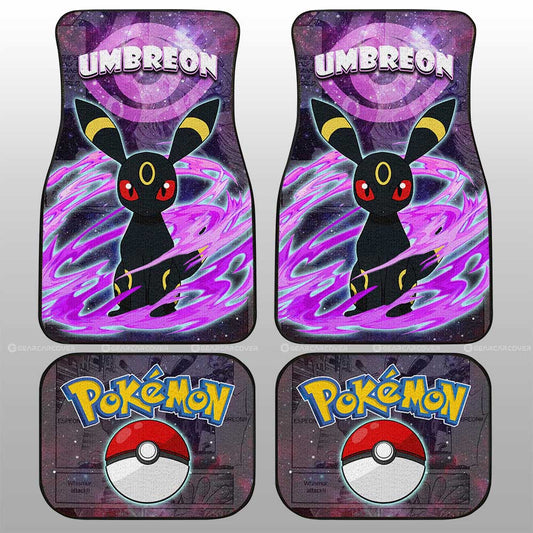 Umbreon Car Floor Mats Custom Anime Galaxy Manga Style - Gearcarcover - 2