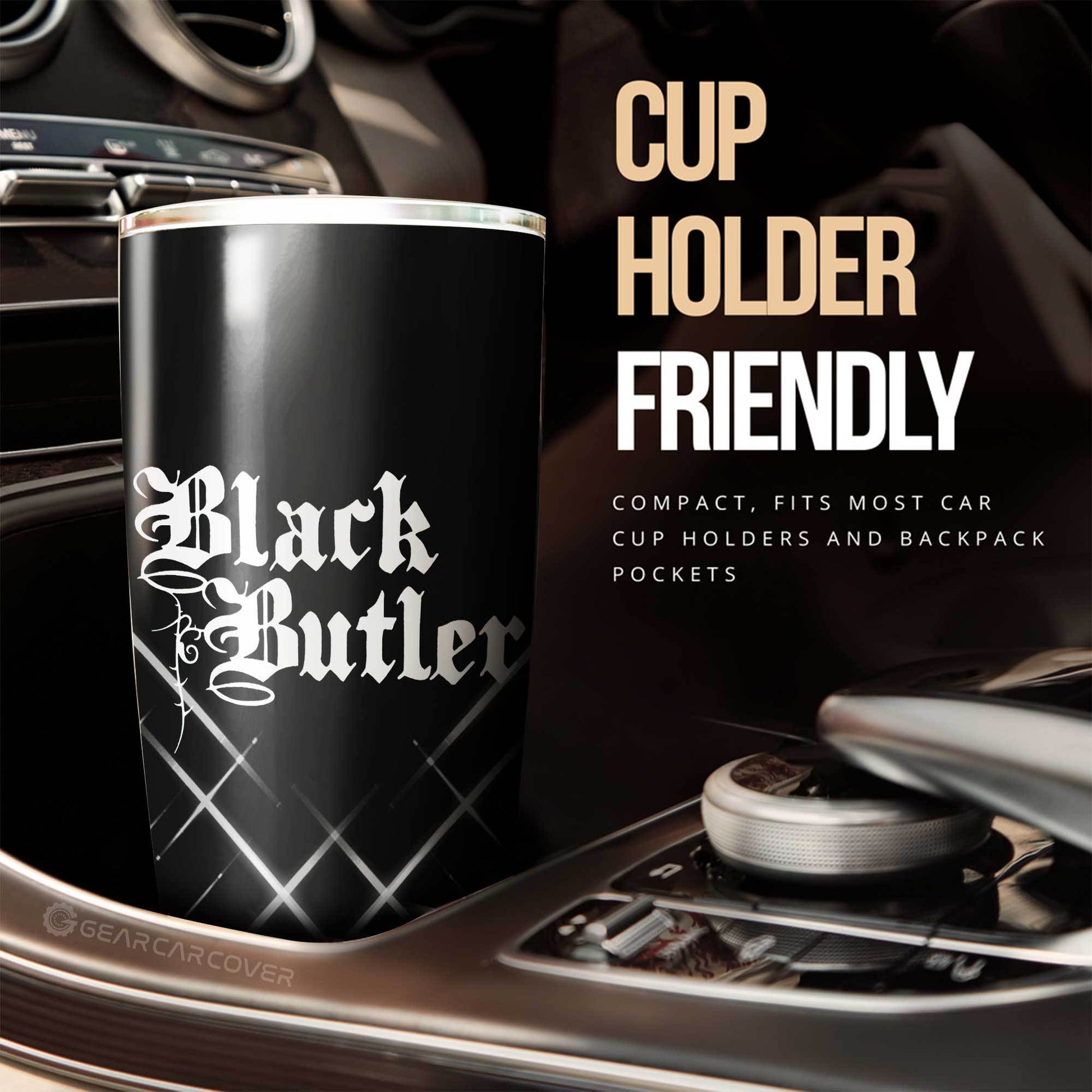Undertaker Tumbler Cup Custom Black Butler Car Accessories - Gearcarcover - 3