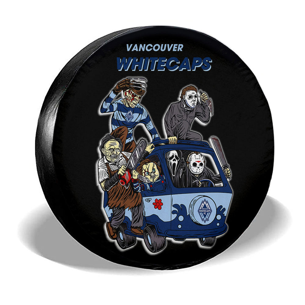Vancouver Whitecaps FC Spare Tire Covers Horror Characters Car Accessories - Gearcarcover - 3