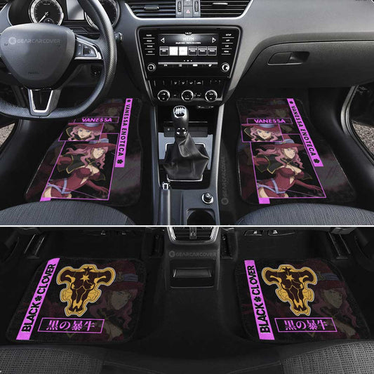 Vanessa Enoteca Car Floor Mats Custom Black Clover Anime - Gearcarcover - 1