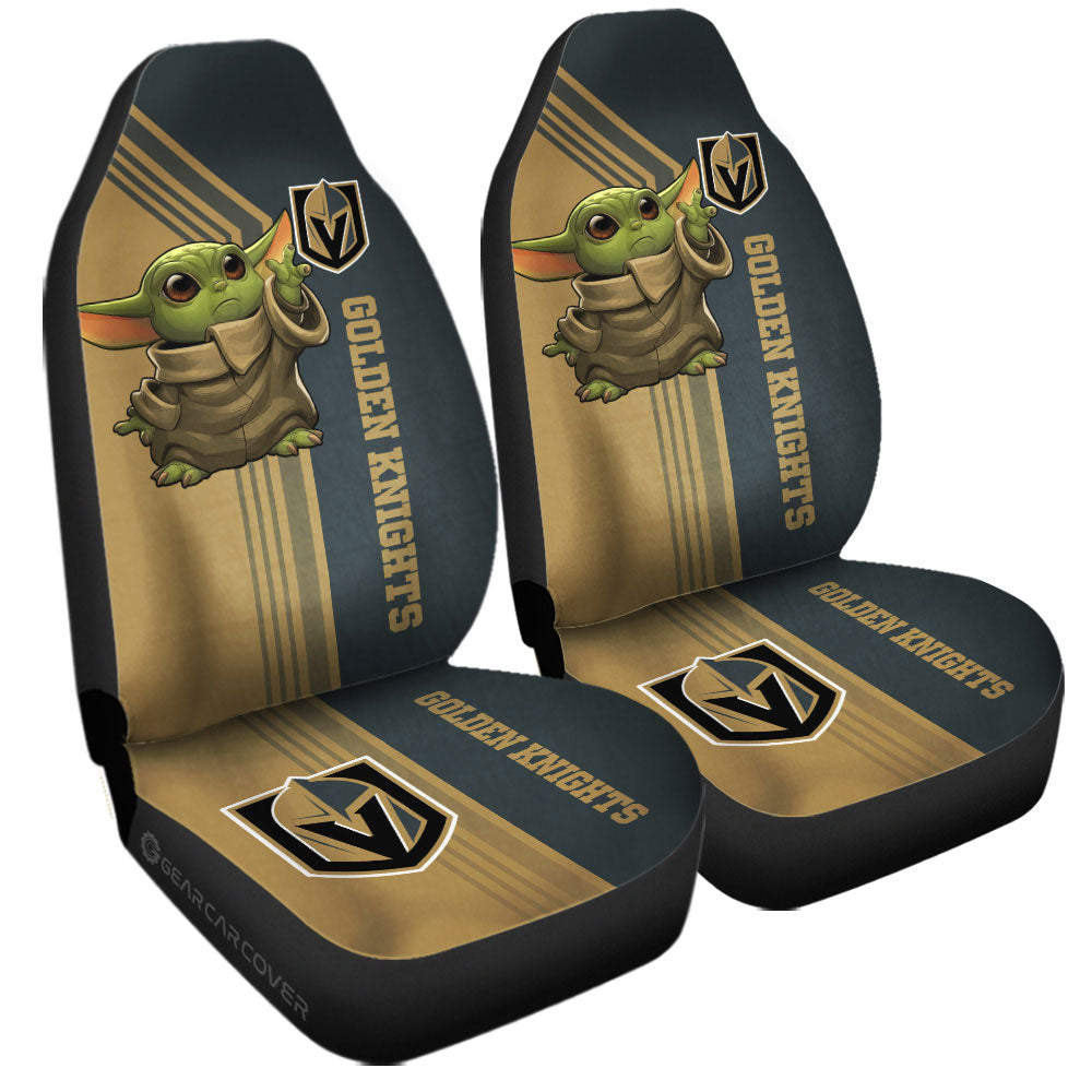 Vegas Golden Knights Car Seat Covers Baby Yoda Car Accessories - Gearcarcover - 3