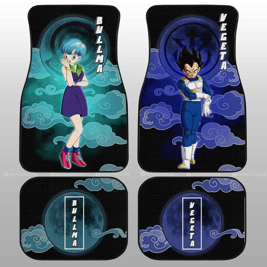 Vegeta And Bulma Car Floor Mats Custom Car Accessories - Gearcarcover - 1